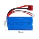 Lipo Battery 18650 for Q46 Wltoys 10428 /12428/12423 RC Car Spare Parts with charger 7.4V 3000MAH T Plug