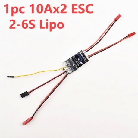 KINGMODEL 10Ax2 Dual Way Bidirectional Brushed ESC Speed Control For Rc Model