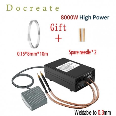 8000W Mini Spot Welder Machine DIY Kit 18650 Battery Pack Welding Tools Portable WeldingPen