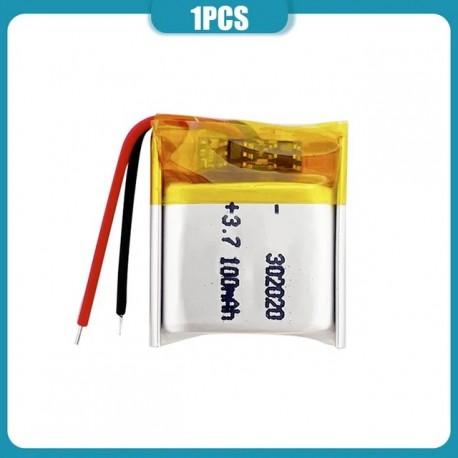 302020 3.7V 100mAh Rechargeable Lithium Polymer Battery For Camera MP3 MP4 GPS Bluetooth
