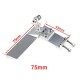 75mm Metal Suction Water Rudder For Remote Control RC Boat