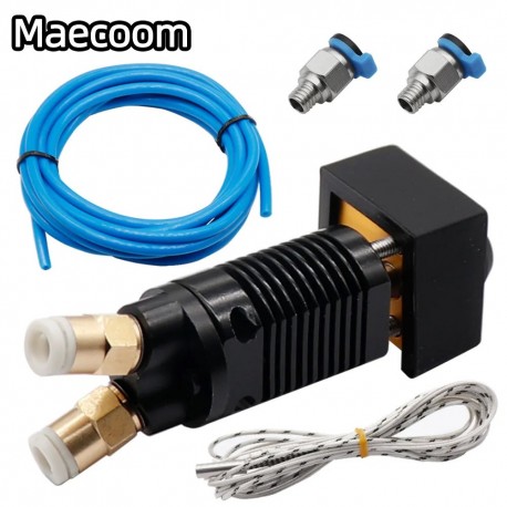 3D Printer 2 IN 1 OUT Hotend Kit Dual Color Extruder All Metal Extruder 0.4mm/1.75mm for TEVO/ALFWISE/Ender 3/CR-10