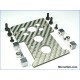 MicroHeli Carbon Fiber CNC Receiver Tray (SILVER) - T-REX 500