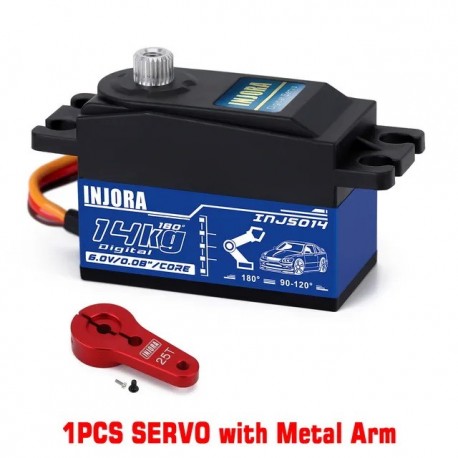 INJORA Metal Gear 14KG INJS014 Digital Low Profile Servo