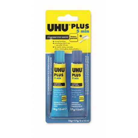 UHU Epoxy Glue Plus 5min 2x15ml