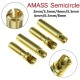 1pair Amass Banana Plug 2mm 3.5mm 4mm 5.5mm 6mm 6.5mm Bullet Female Male Connectors Gold Plated Copper Semicircle