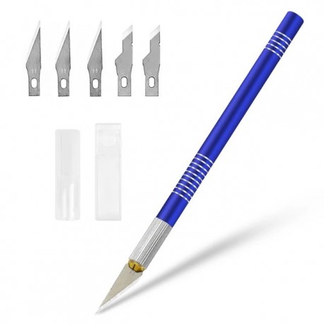 NEWACALOX 5Pcs Hobby Blades Precision Art Wood Carving Knife Set Tools