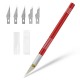 NEWACALOX 5Pcs Hobby Blades Precision Art Wood Carving Knife Set Tools
