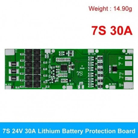 BMS 7S 24V 10A 15A 20A 30A Li-ion 18650 Battery Charge Board With Balance Function