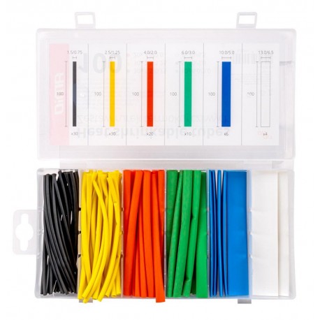 100pcs Thermoresistant Tube Heat Shrink Wrapping with case