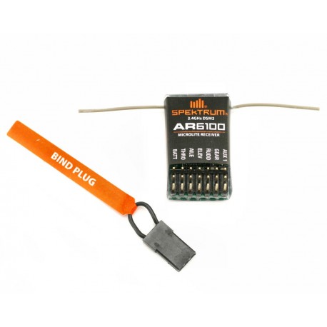 Spektrum RC AR6100 DSM2 Microlite 6-Channel Receiver (Air)