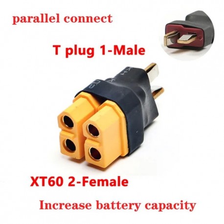 XT60 To T-CON Parallel Plug Adapter Converter Connector