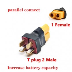 XT60 To T-CON Parallel Plug Adapter Converter Connector