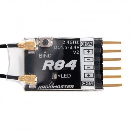Radiomaster R84 V2 4CH Compatible PWM RC Receiver for Frsky D8 D16 SFHSS Radiomaster