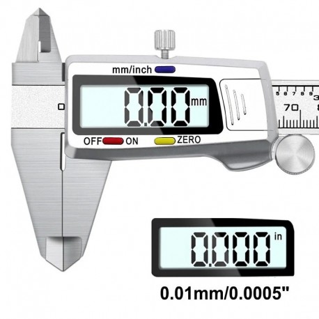 0-150mm Stainless Steel Digital Vernier Caliper 0.01mm with Depth Measuring Rod