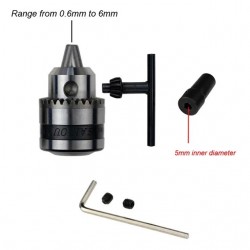 Mini Electric Drill Chuck Threaded Clamp 0.6mm-6mm B10 Mount