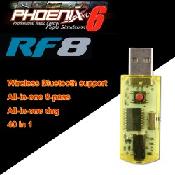 40-in-1 8CH RC USB Flight Simulator Dongle Support Wireless Bluetooth With Cables
