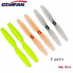 2 Pairs Gemfan 65mm 1mm Hole 2-blade Propeller PC CW CCW for RC Drone FPV Racing