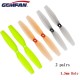 2 Pairs Gemfan 65mm 1.5mm Hole 2-blade Propeller PC CW CCW for RC Drone FPV Racing