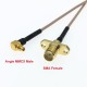 1Pcs MMCX Angle / Striaght Male to SMA / RP-SMA Female with 2 Hole Flange Linear Antenna RG178