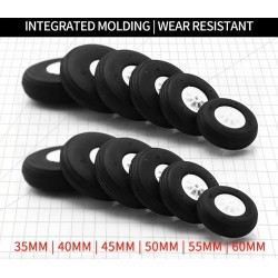 EVA Rubber Wheel PU Plastic Landing Gear Wheels Plane Tail 35-60MM For RC Fixed-wing Airplane