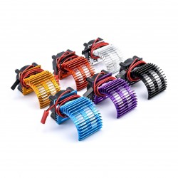Motor Cooling Heat Sink With Cooling Fan for 1/10 Scale Electric RC Car Heatsink Top Vented 380 / 390 Motor Buggy Crawler Kit