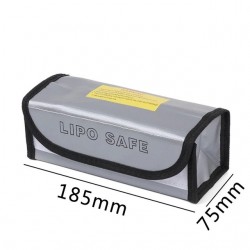New Surface Fireproof Explosion Proof Li-po Battery Safety Protective Bag 185MM*75MM*60MM