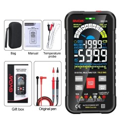 GVDA 9999 Counts Digital Multimeter Auto Range 1000V 10A Tester Meter