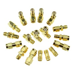18pcs 1.2G 5.8G FPV Telemetry Antenna Adapter SMA RP-SMA Gain Antenna