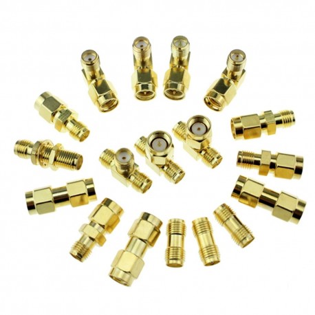 18pcs 1.2G 5.8G FPV Telemetry Antenna Adapter SMA RP-SMA Gain Antenna