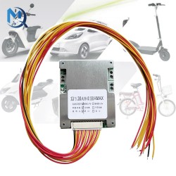 13S 50A 48V BMS With Balance 18650 Li-ion Lithium Battery Pack Protection Equalizer Board For BMS Electric Vehicles With NTC