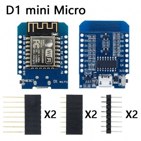 WeMos® D1 mini V2.2.0 WIFI Internet Development Board Based ESP8266 4MB FLASH ESP-12S Chip