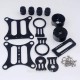 Shock Absorbing CNC Metal Brushless Camera Gimbal Frame for Gopro 2 3 Xiaomi xiaoyi Camera