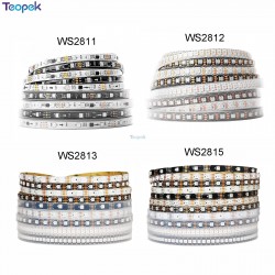 1m WS2811/WS2812B/WS2813/WS2815 Pixel LED Strip Individually Addressable IC 5050 RGB Full Color 30/60/Leds/m Tape