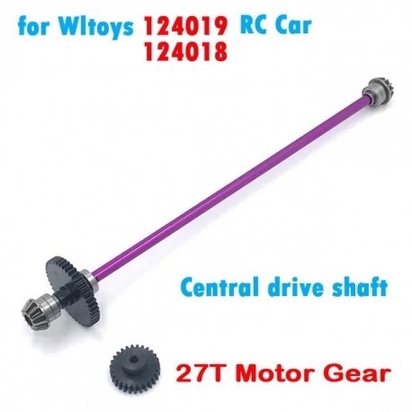 Wltoys 124016 124017 124018 124019 1/12 RC Car Upgraded All Metal Center Drive Shaft Vehicles Model Spare Parts