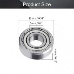 2PCS 695ZZ Bearing ABEC-7 / 5x13x4 MM Miniature Ball Bearings