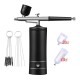 Nano Fog Mist Sprayer Mini Air Compressor Kit Air-Brush Paint Spray Gun Airbrush