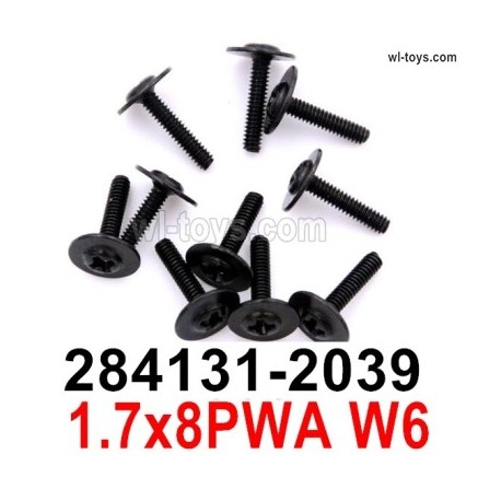 Wltoys 284161 Parts 284131.2039 Screws.1.7x8mm