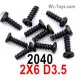 Wltoys 284010 Parts 2040 Screws 2X6 D3.5.Phillips round