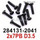 Wltoys 284010 Parts 284131-2041 Screws.2x7PB D3.5.Phillips round