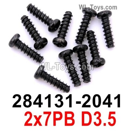 Wltoys 284010 Parts 284131-2041 Screws.2x7PB D3.5.Phillips round