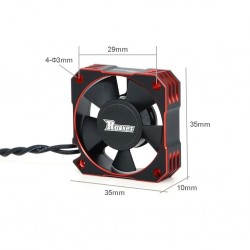 Surpass Hobby Rocket V2 21000Rpm Metal Cooling Fan RC Car Parts 35*35*10mm