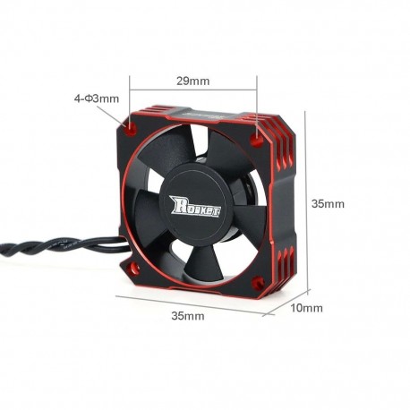 Surpass Hobby Rocket V2 21000Rpm Metal Cooling Fan RC Car Parts 35*35*10mm