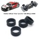 4Pcs Rubber Tyre Tires Wheel for WLtoys 284131 K969 K979 K989 K999 P929 P939
