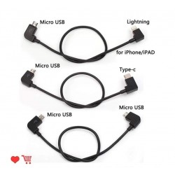 Data Cable For DJI Spark/MAVIC Pro/Air 1Mavic 2 /Mini Control Micro USB to Lighting/Type C/Micro line for IPhone /Pad For xiaomi