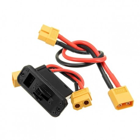 XT60 Plug On Off Switch Connector with Extend Wire For RC Lipo Battery