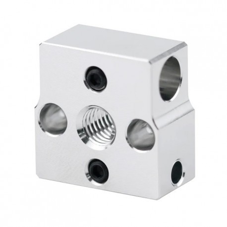 1PCS Heater Block V5 V6 Volcano PT100 MK8 Heater Block for Print Head Extruder J-head CR10 Ender3/v2 SW-X1