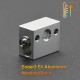 1PCS Heater Block V5 V6 Volcano PT100 MK8 Heater Block for Print Head Extruder J-head CR10 Ender3/v2 SW-X1