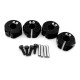 4 Pcs Aluminum 5/6/7mm Thickness Wheel Hex 12mm Drive Hubs With Pins Screws