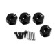 4 Pcs Aluminum 5/6/7mm Thickness Wheel Hex 12mm Drive Hubs With Pins Screws
